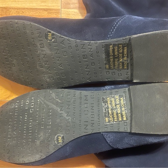 🎉HP🎉Gianni Bini Women's Suede Knee-High Boots Navy- size 8M🎉HP🎉 - Picture 3 of 5